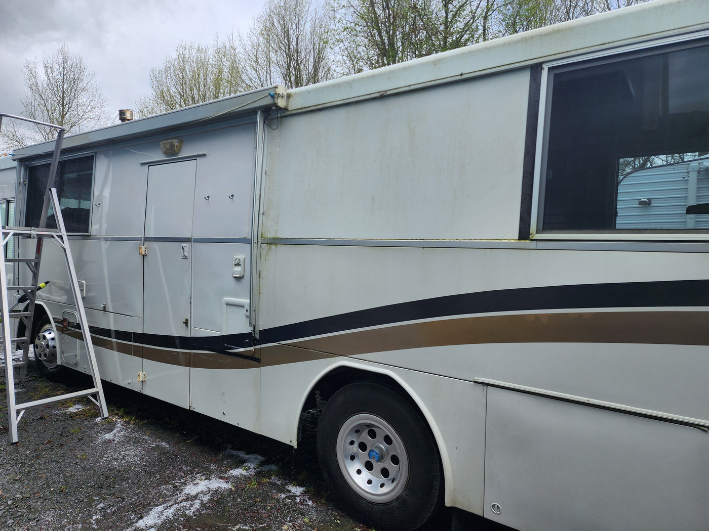 BUS - Exterior Clean (including Roof, Vents, Windows, Awning and Solar Panels)