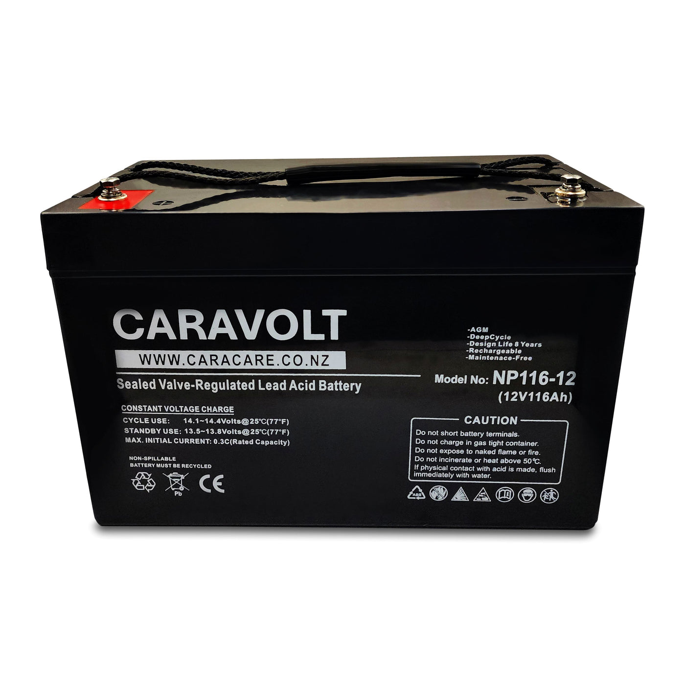 12 Volt - 116 AH AGM Battery